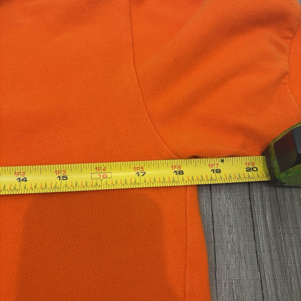 Polo Ralph Lauren Kids Youth Boys Polo Shirt Orange‎ Size L 16/18 Green Pony - Picture 6 of 8